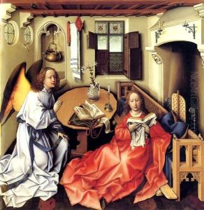 Mérode Altarpiece - Central Panel by Robert Campin