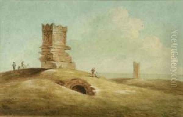 Coastal Scene With Memorial And Tower - view 1