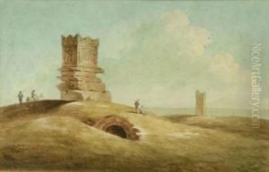 Coastal Scene With Memorial And Tower