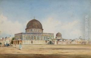 The Dome Of The Rock (qubbat As-sakhra), The Temple Mount, Jerusalem by Stanley Inchbold