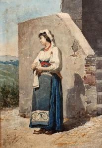 Peasant Girl by Filippo Indoni