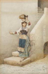 Girl Carrying Water