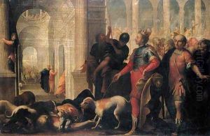 Queen Jezabel Being Punished by Jehu