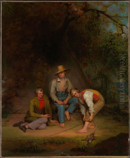 Boys Fishing - view 1