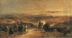 La Battaglia Della Cernaia (studio) (1857 Circa) by Girolamo Induno