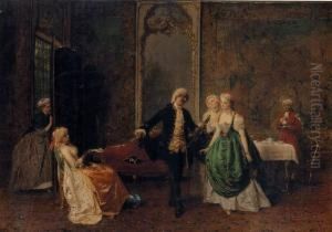 Dancing Lesson by Girolamo Induno