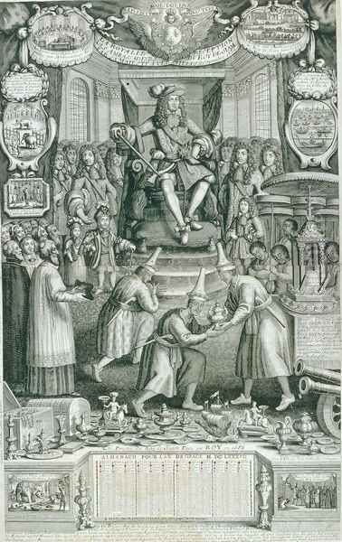 Louis XIV at Versailles receiving the ambassadors of the King of Siam - view 1