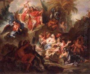 Louis XIV in Glory After the Peace of Nijmegen by Antoine Coypel