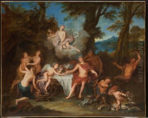 The Alliance of Bacchus and Cupid by Antoine Coypel