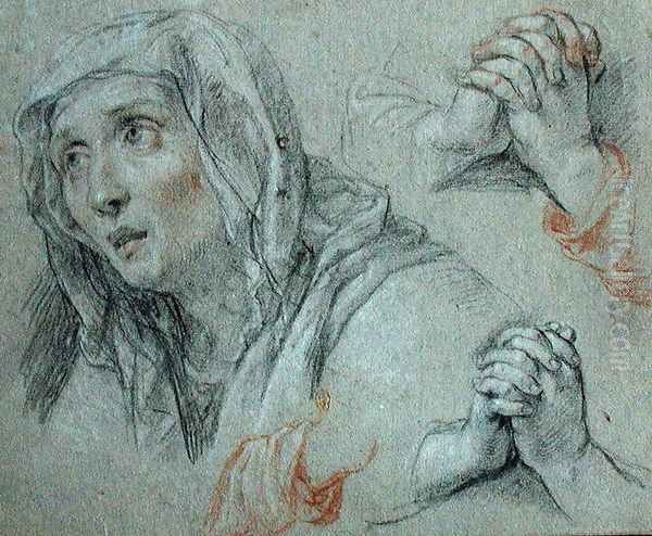 Studies for the Figure of the Virgin, c.1700 - view 1