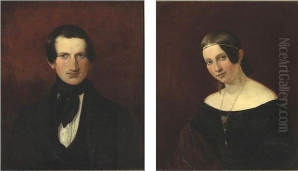 A Pair Of Portraits: A Gentleman And A Lady - view 1