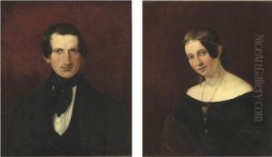A Pair Of Portraits: A Gentleman And A Lady