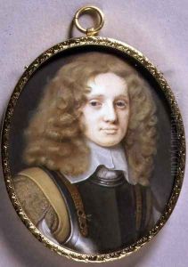 Portrait Miniature of a Man in Armour, c.1660 2