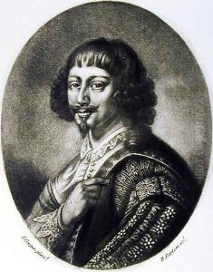 Endymion Porter (1587-1649) illustration from Portraits of Characters Illustrious in British History