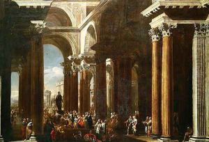 An Architectural Capriccio with a Roman Sacrifice