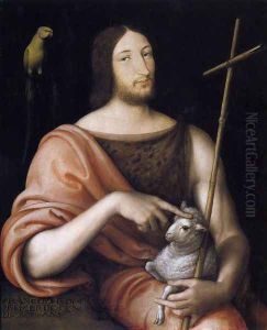 Portrait of Francois I as St John the Baptist 1518