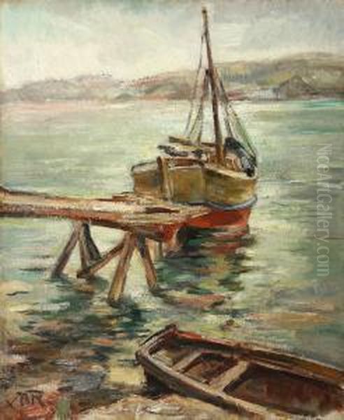 Boats In The Harbour - view 1