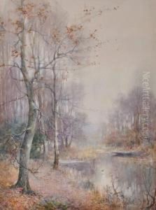 A Woodlandpond by Thomas Tayler Ireland