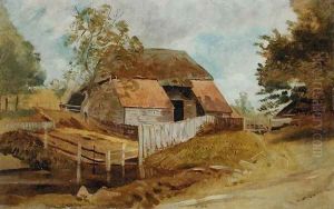 Old Barn, c.1855 by Lionel Constable