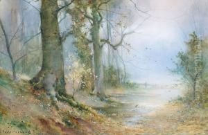 Early Springtime At Burnham by Thomas Tayler Ireland