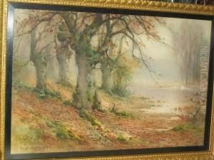A Woodland River by Thomas Tayler Ireland