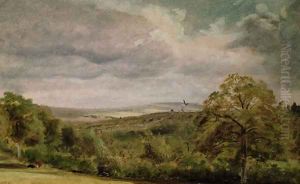 Landscape with a Windmill by Lionel Constable