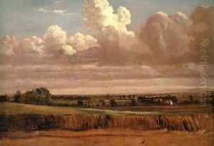 Landscape with Wheatfield, c.1850s by Lionel Constable