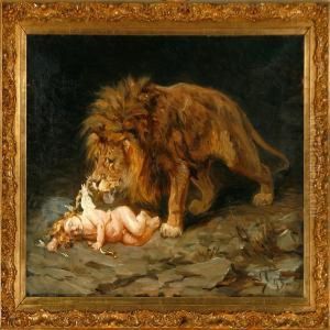 Amor And The Lion by Valdemar Irminger
