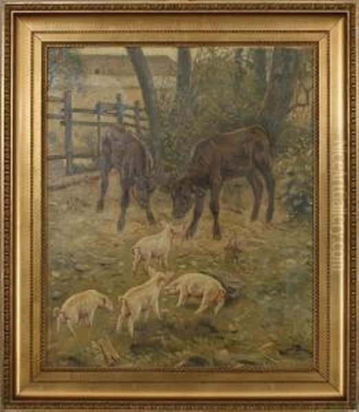 Calves And Piglets - view 1