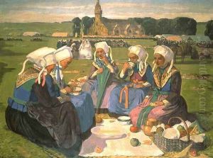 Femmes de Plougastel au Pardon de Sainte-Anne-La-Palud, 1903