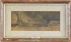"demonerna Bygga Nagelfare", Akvarell, 15x38 "demonerna Bygga Nagelfare", Akvarell, 15x38