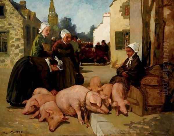 Le marche aux cochons - view 1