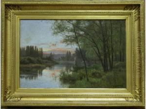 Coucher De Soleil by Marie-Victor Emile Isenbart