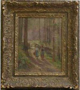 Oree Du Bois: Paysannes Surle Chemin by Marie-Victor Emile Isenbart