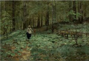 Walking In The Woods by Marie-Victor Emile Isenbart