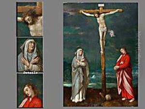 Christus Am Kreuz Mit Johannes Und Maria
