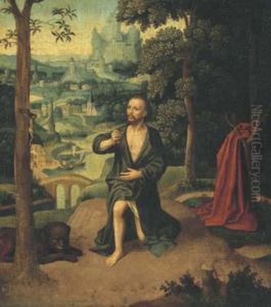Saint Jerome Dans Un Paysage - view 1