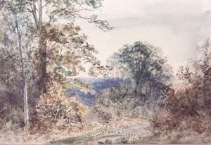 Landscape Study from nature by Margaret Sarah Carpenter