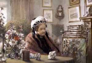 Miss Susan Beever at the Thwaite, 1892 by William Gersham Collingwood