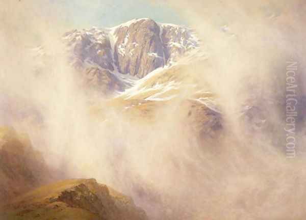 Misty Morning Hen Tor Coniston Fells 1921 - view 1