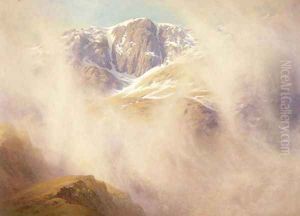 Misty Morning Hen Tor Coniston Fells 1921 by William Gersham Collingwood