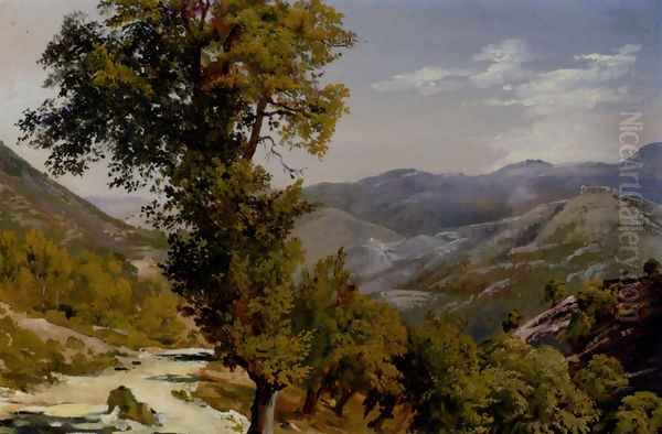 A Mountain View With A Path - view 1