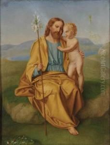 Saint Joseph And The Infant Christ