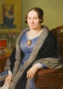 Portraits Of Dr. Med. Franz Xavier Von Soist And His Wife, Margarete by Franz Ittenbach