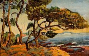 Costa De Pinos by Francisco Iturrino Gonzalez