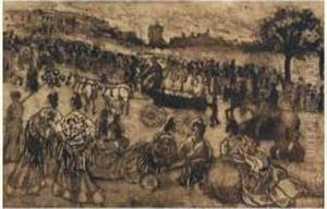 Feria. by Francisco Iturrino Gonzalez