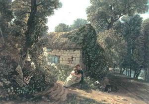 Cottage at Bonchurch Isle of Wight 1819 by Joshua Cristall
