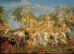 An Arcadian Revel by Joshua Cristall