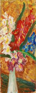Still Life With Gladioli by Ivan Ivarson