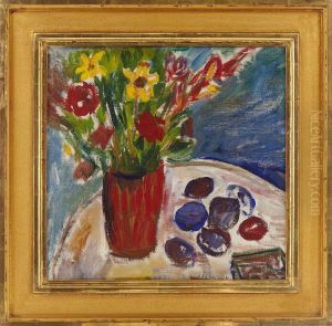 Stilleben Med Blommor by Ivan Ivarson